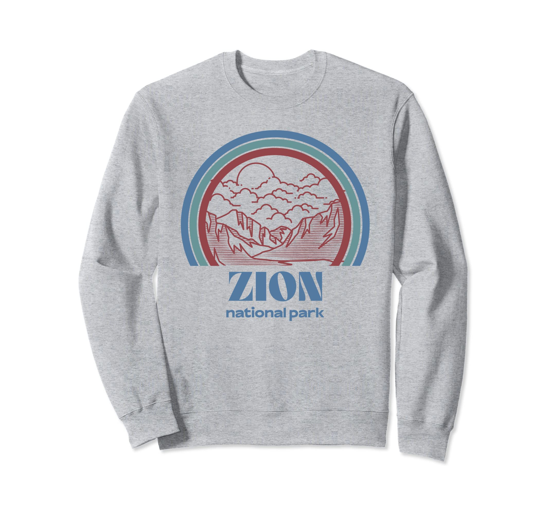 Zion National Park Outdoor Hiking Sweatshirt - Minimalist Print Men Women - T-Shirt, Sweatshirt, Hoodie