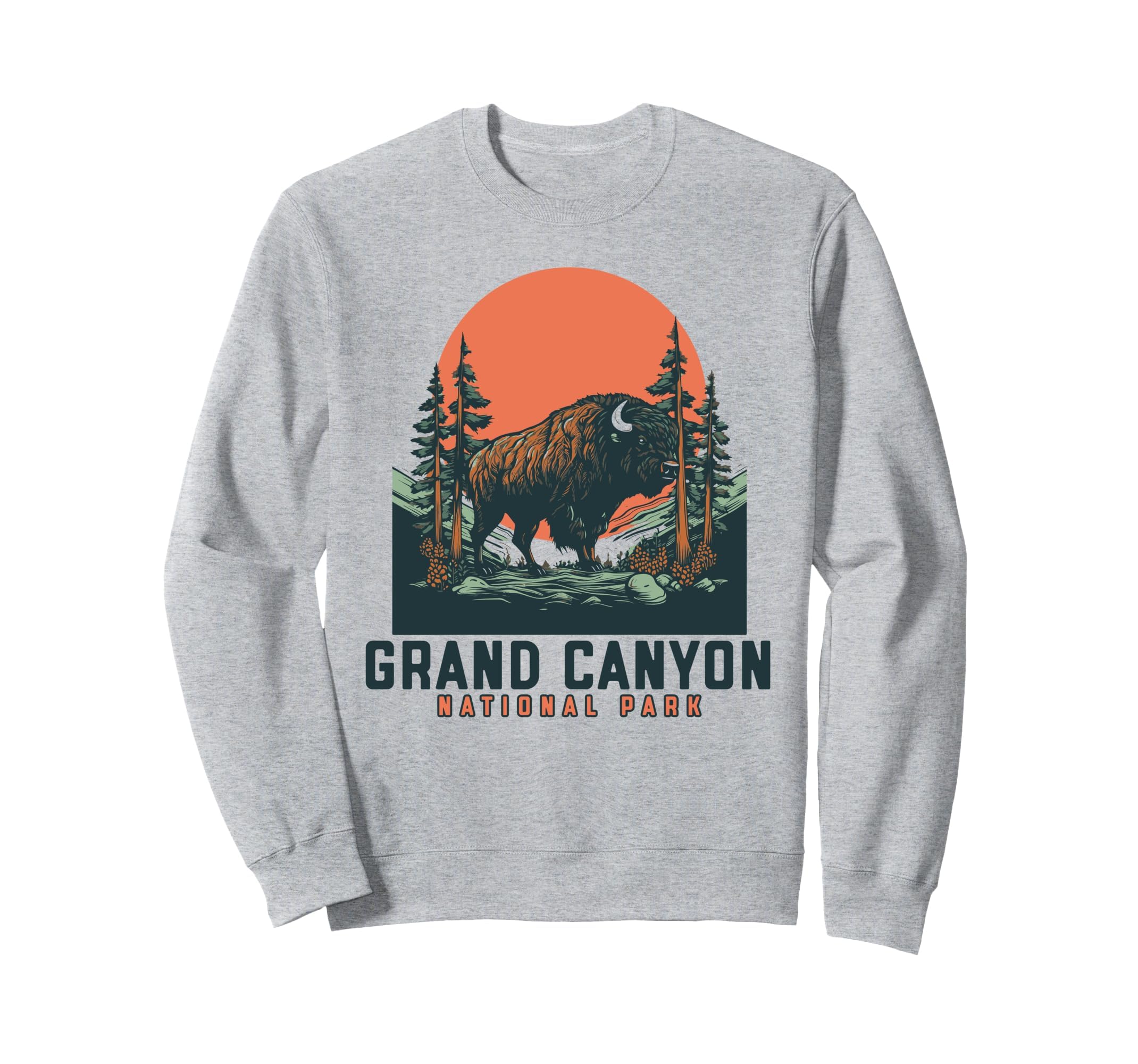 Grand Canyon National Park Bison Sweatshirt - Novelty Apparel Unisex - T-Shirt, Sweatshirt, Hoodie