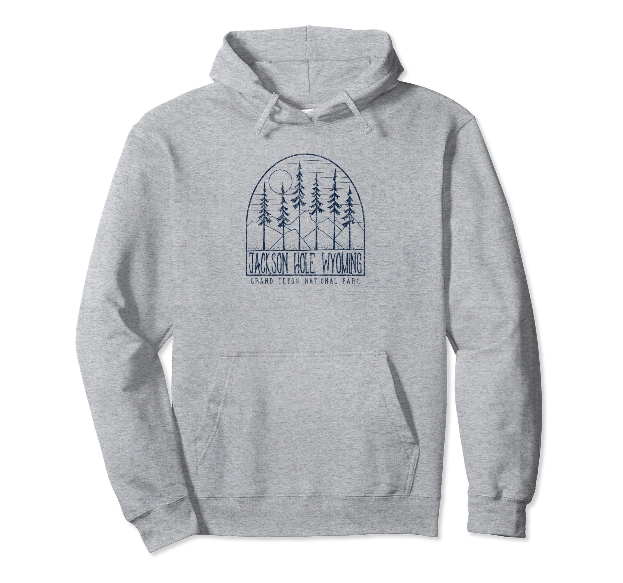 Grand Teton National Park Pine Trees Hoodie - Fun Novelty Design Unisex - T-Shirt, Sweatshirt, Hoodie