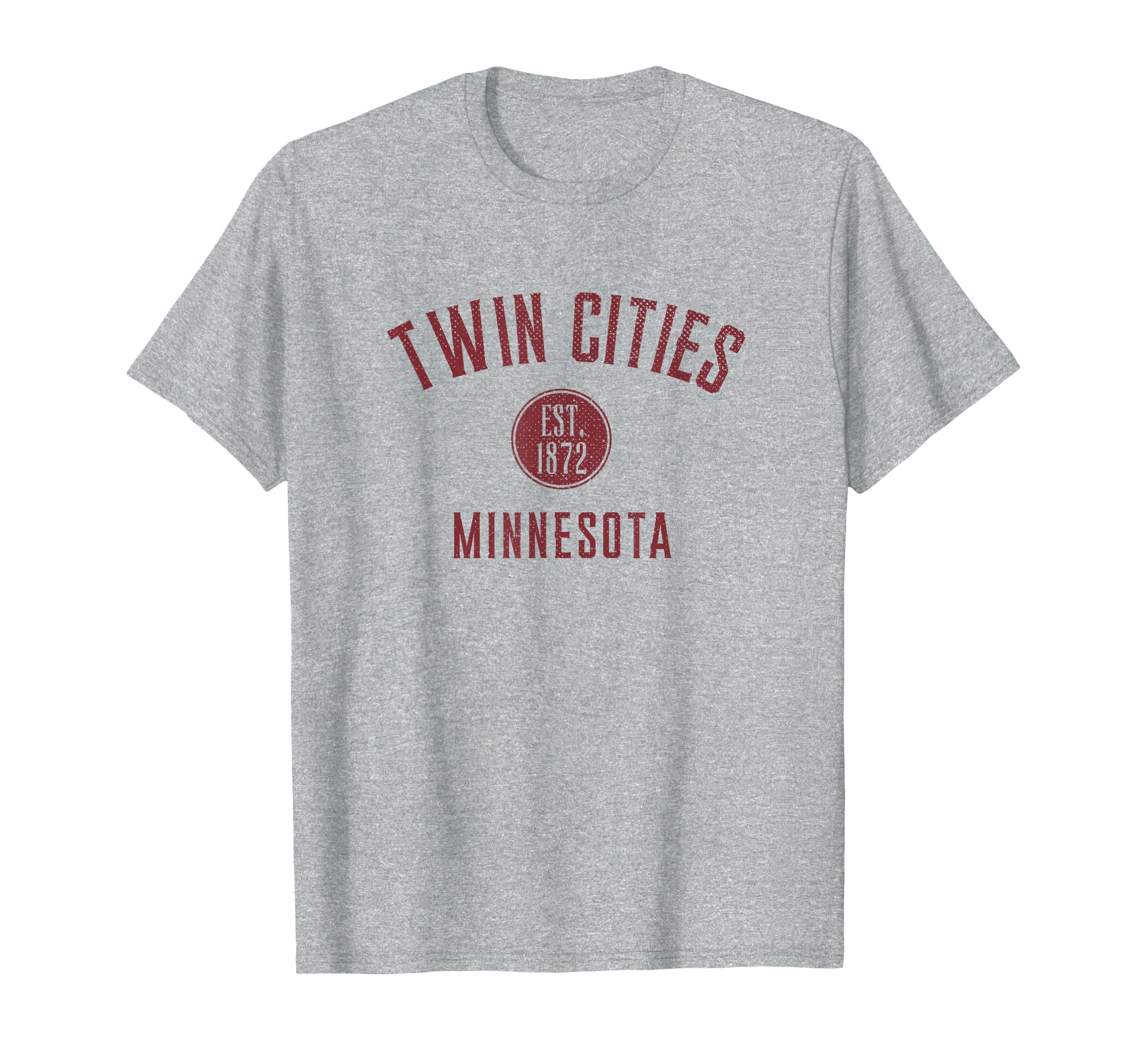 Twin Cities Minnesota Varsity Distressed T-Shirt - Trendy Graphic Unisex - T-Shirt, Sweatshirt, Hoodie