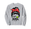 Life Messy Bun Hair Funny Soccer Sweatshirt - Streetwear Style for Adults - T-Shirt, Sweatshirt, Hoodie