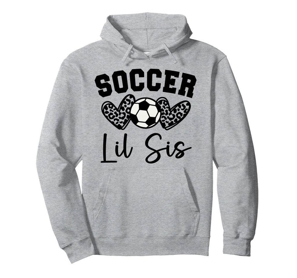 Soccer Lil Sis Matching Family Soccer Hoodie - Minimalist Print for Adults - T-Shirt, Sweatshirt, Hoodie