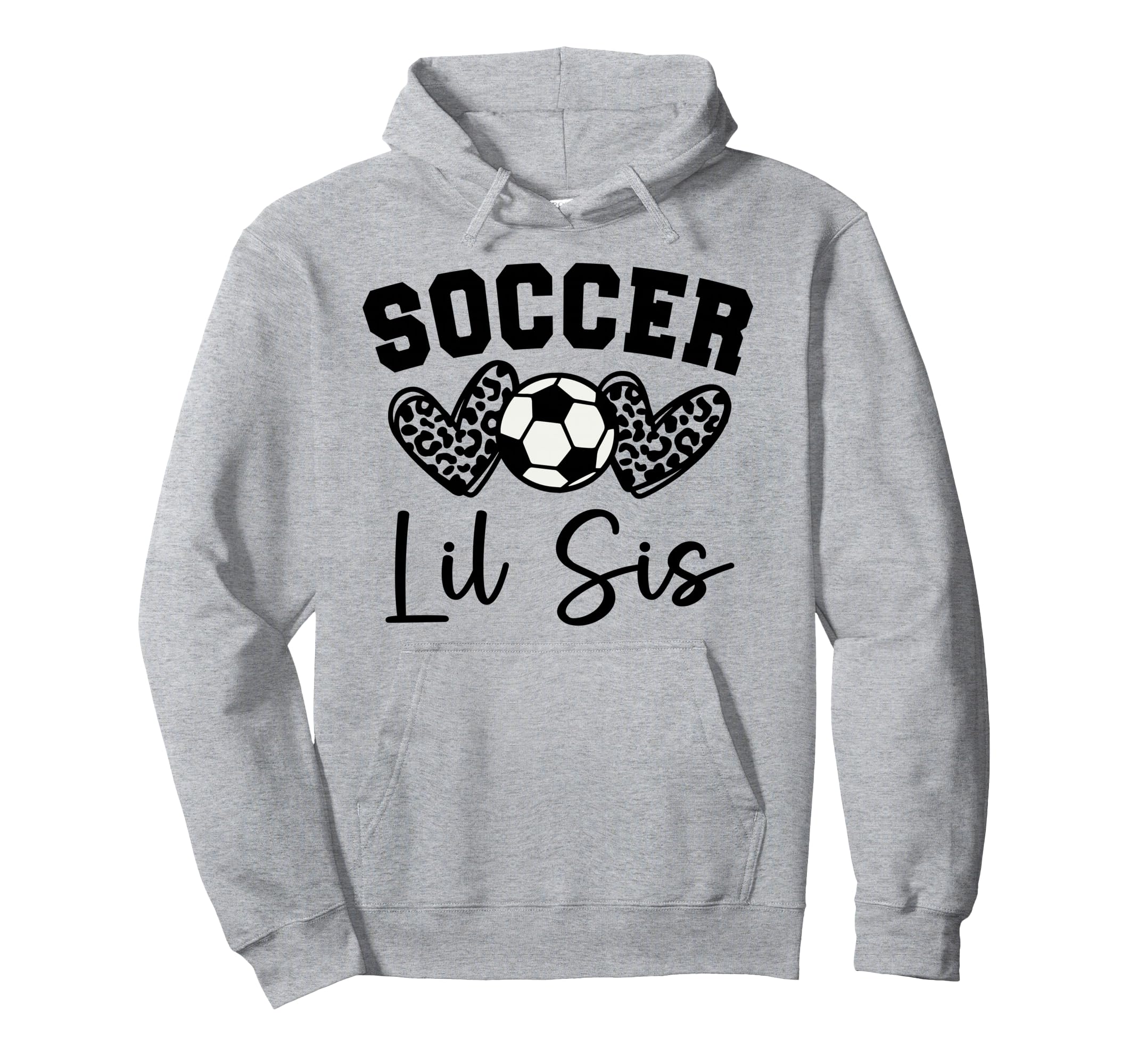 Soccer Lil Sis Matching Family Soccer Hoodie - Minimalist Print for Adults - T-Shirt, Sweatshirt, Hoodie