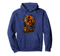 Halloween Skeleton Playing Soccer Hoodie - Trendy Graphic Men Women - T-Shirt, Sweatshirt, Hoodie