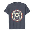 Soccer Blood Flows Here Passionate Fan T-Shirt - Minimalist Print Unisex - T-Shirt, Sweatshirt, Hoodie