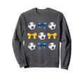 Soccer Balls Bows Soccer Player Blue Sweatshirt - Streetwear Style Unisex - T-Shirt, Sweatshirt, Hoodie