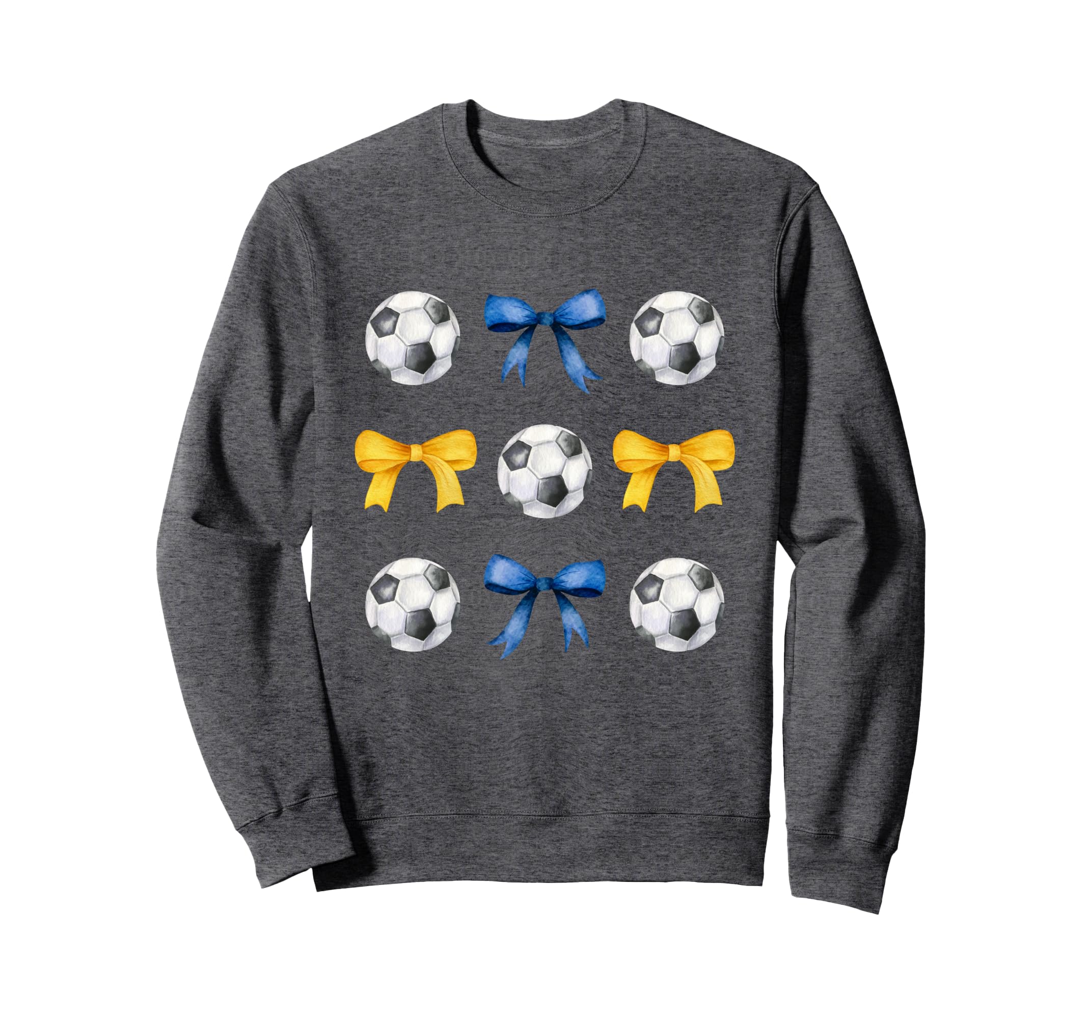 Soccer Balls Bows Soccer Player Blue Sweatshirt - Streetwear Style Unisex - T-Shirt, Sweatshirt, Hoodie