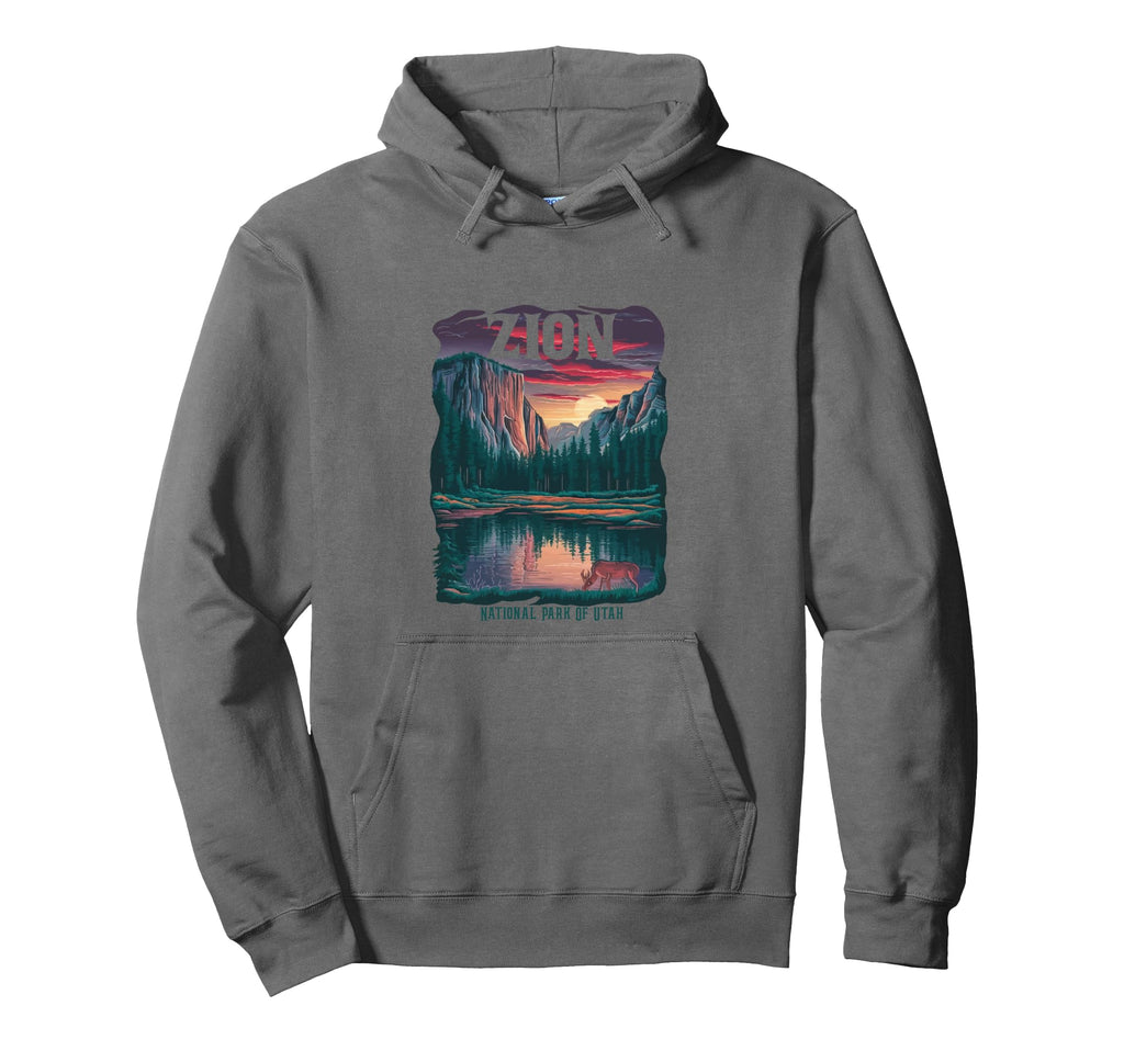 Zion National Park Utah Trail Narrows Hoodie - Novelty Apparel Men Women - T-Shirt, Sweatshirt, Hoodie
