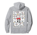 My Senior Soccer Mom Era Groovy Senior Hoodie - Aesthetic Graphic Unisex - T-Shirt, Sweatshirt, Hoodie