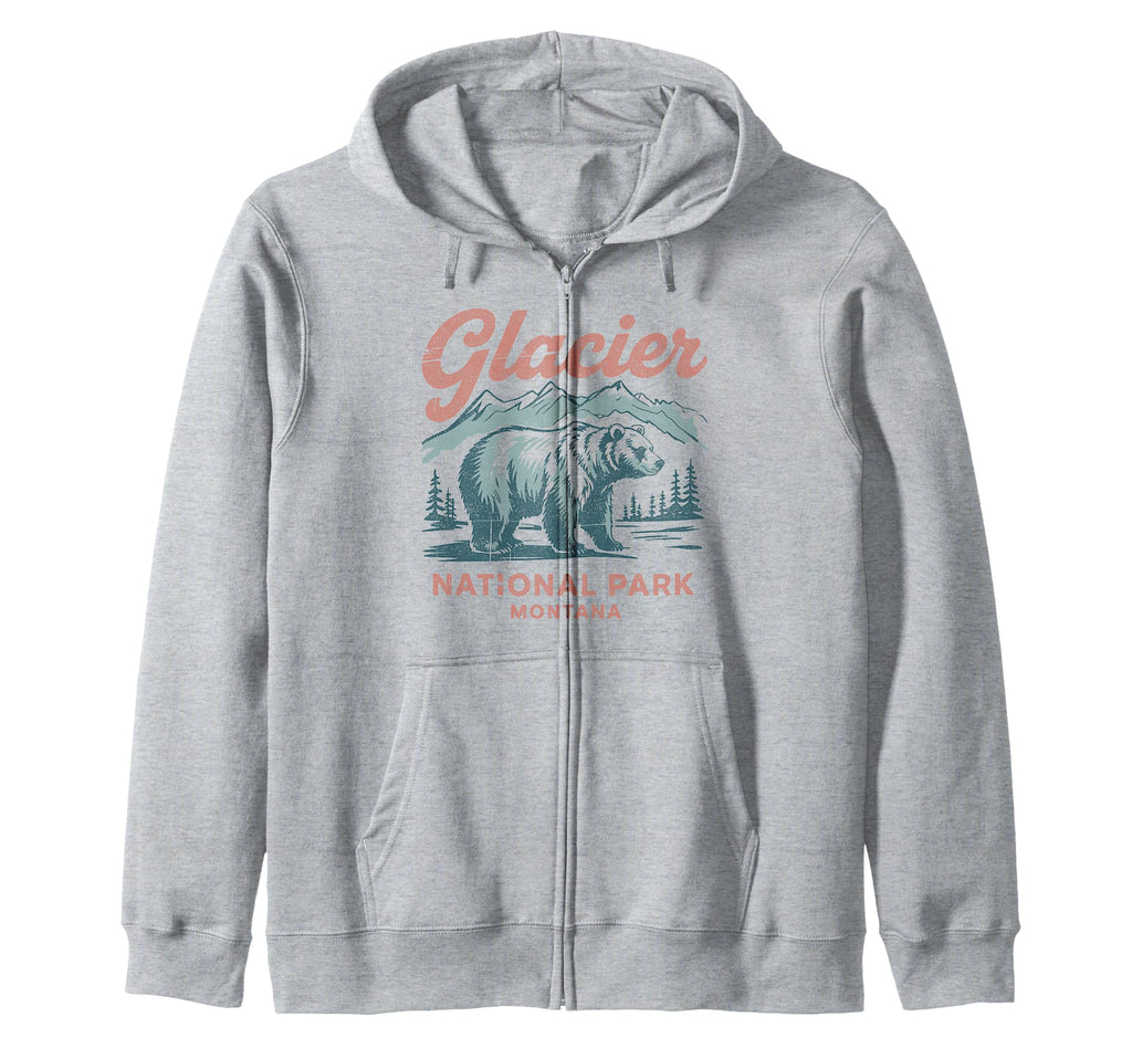 Glacier National Park Montana Usa T-Shirt - Minimalist Print Men Women - T-Shirt, Sweatshirt, Hoodie