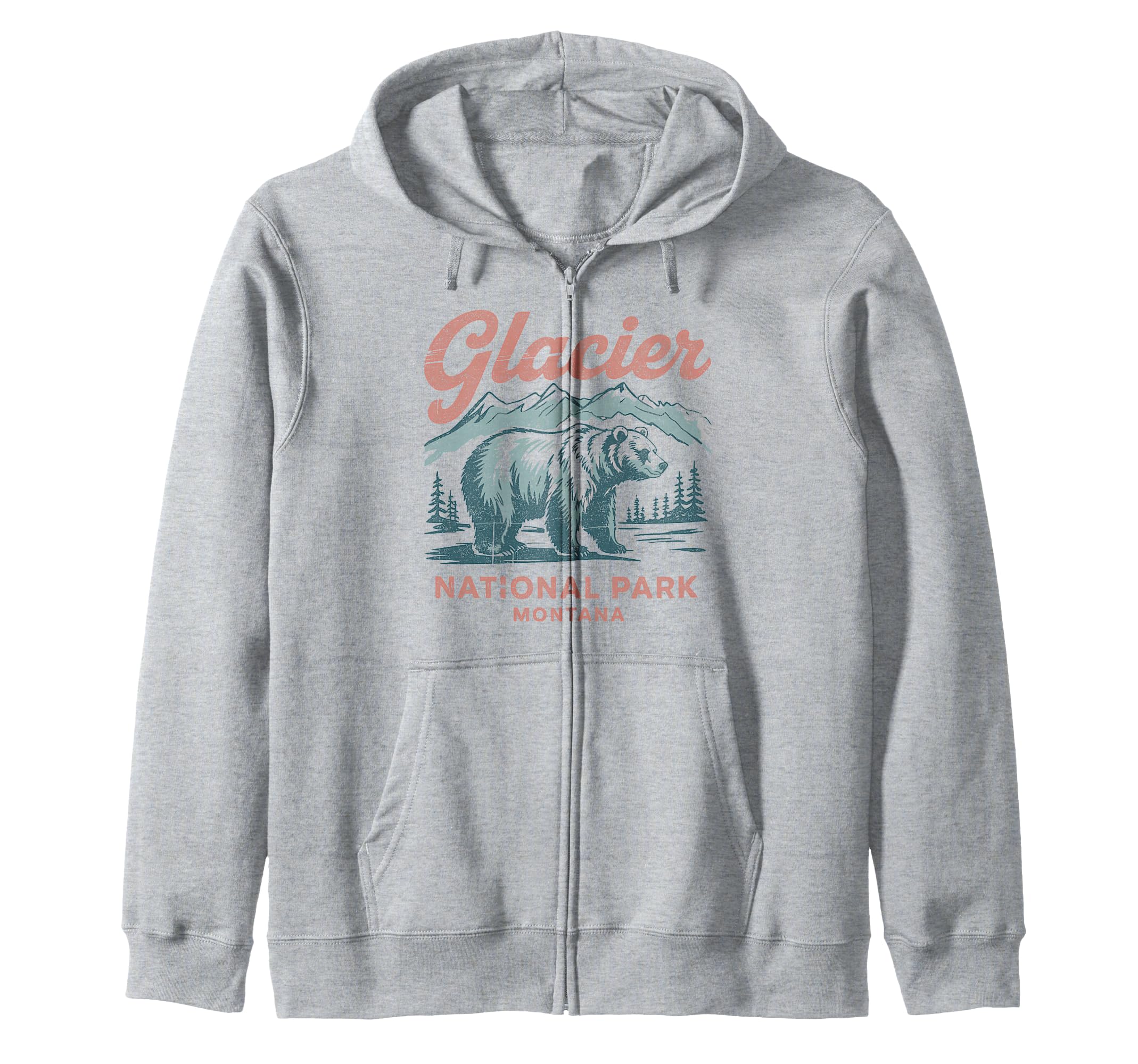 Glacier National Park Montana Usa T-Shirt - Minimalist Print Men Women - T-Shirt, Sweatshirt, Hoodie