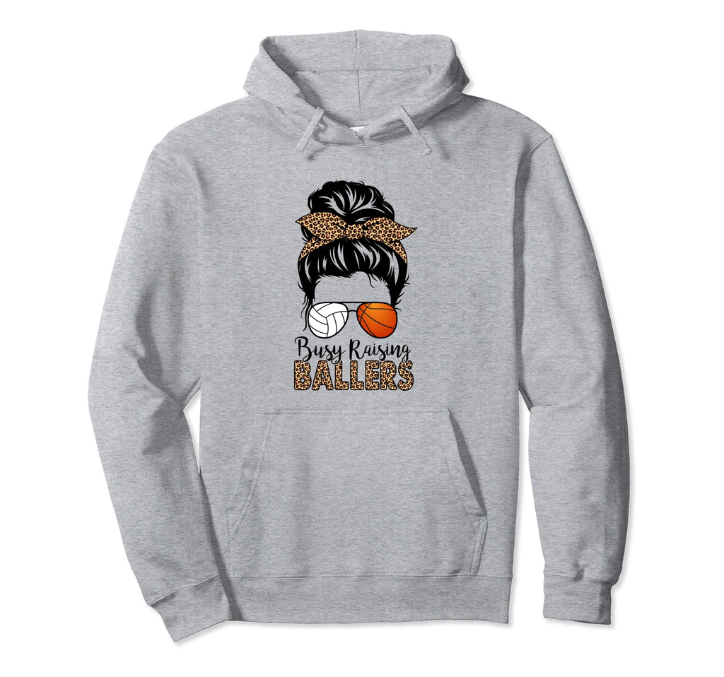 Busy Raising Ballers Basketball And Hoodie - Trendy Graphic for Adults - T-Shirt, Sweatshirt, Hoodie