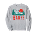 Banff National Park Mountains Scene Sweatshirt - Fun Novelty Design Unisex - T-Shirt, Sweatshirt, Hoodie