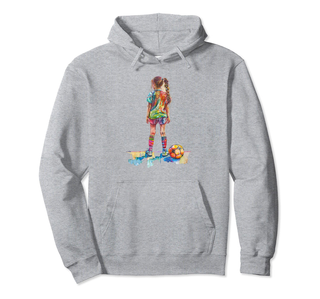Watercolor Art Soccer Player Hoodie - Trendy Graphic Unisex - T-Shirt, Sweatshirt, Hoodie