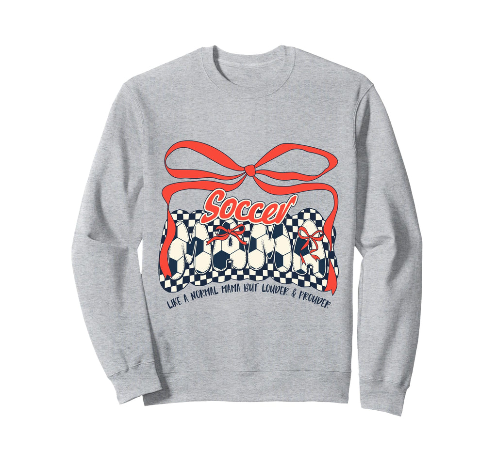 Soccer Mom Game Day Checkered Sweatshirt - Casual Everyday Wear Unisex - T-Shirt, Sweatshirt, Hoodie