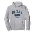 Dallas Texas Tx Sports Established Navy Hoodie - Streetwear Style Unisex - T-Shirt, Sweatshirt, Hoodie