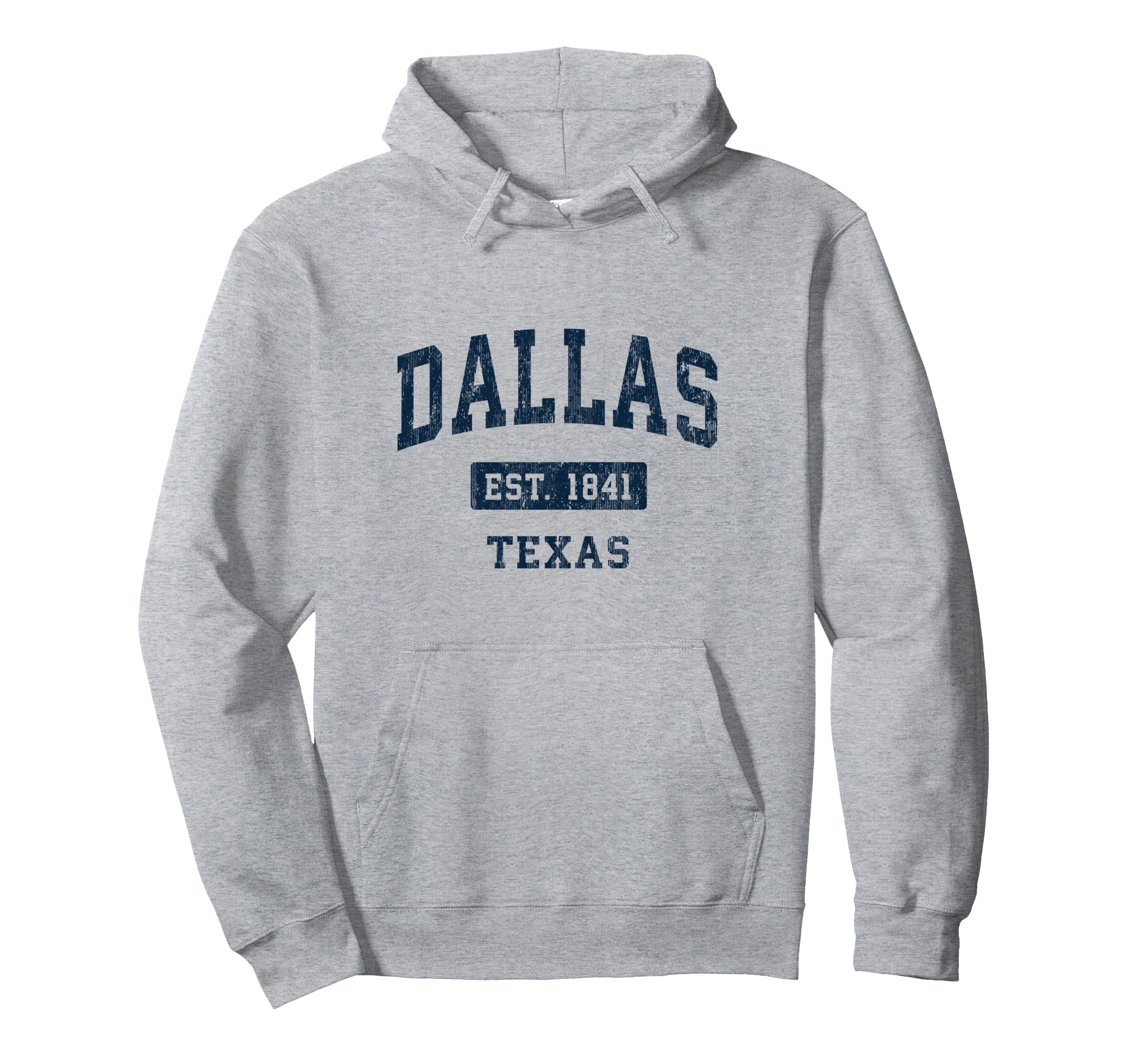 Dallas Texas Tx Sports Established Navy Hoodie - Streetwear Style Unisex - T-Shirt, Sweatshirt, Hoodie