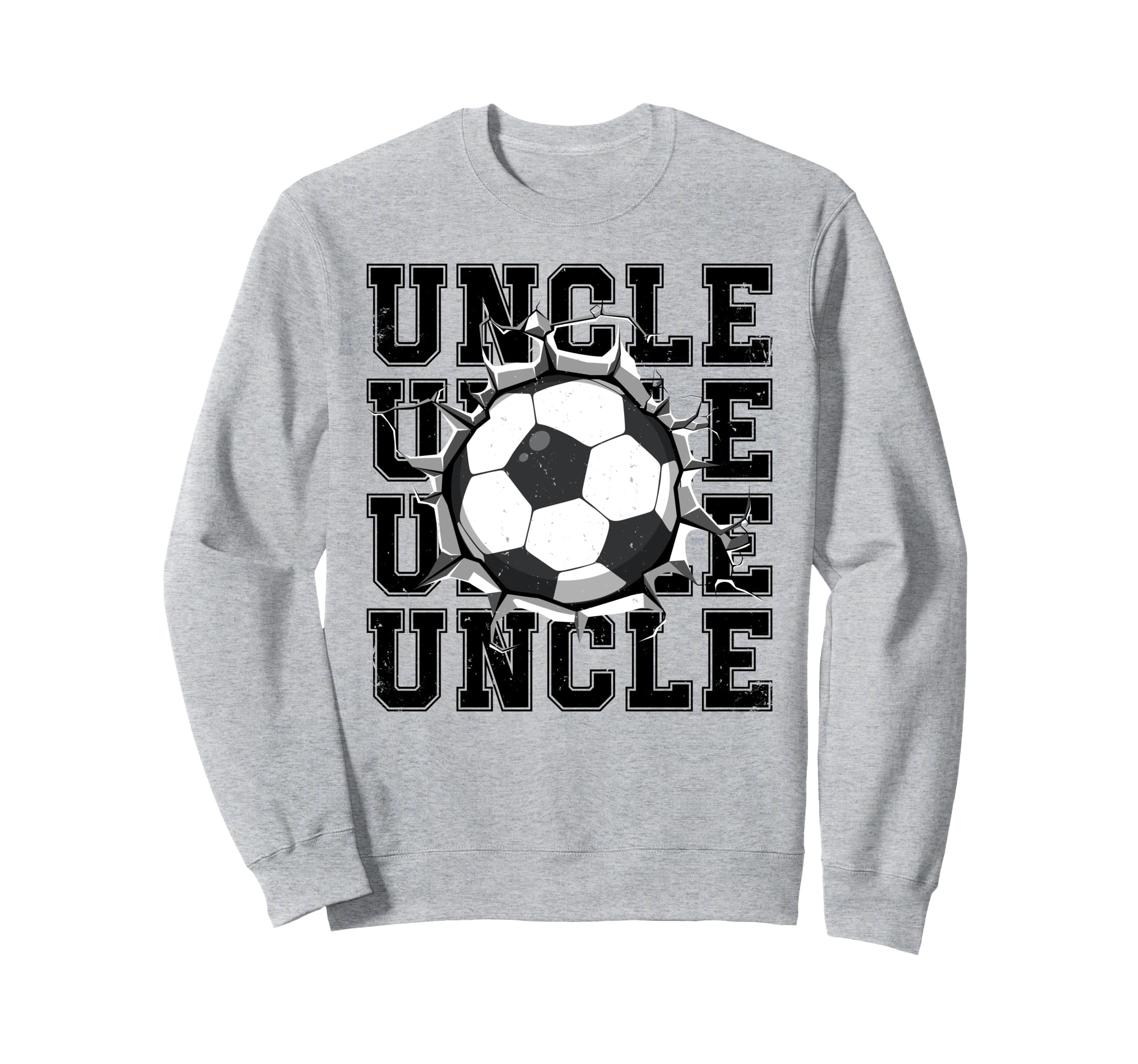 Soccer Uncle Cracked Wall Family Sweatshirt - Unique Graphic for Adults - T-Shirt, Sweatshirt, Hoodie