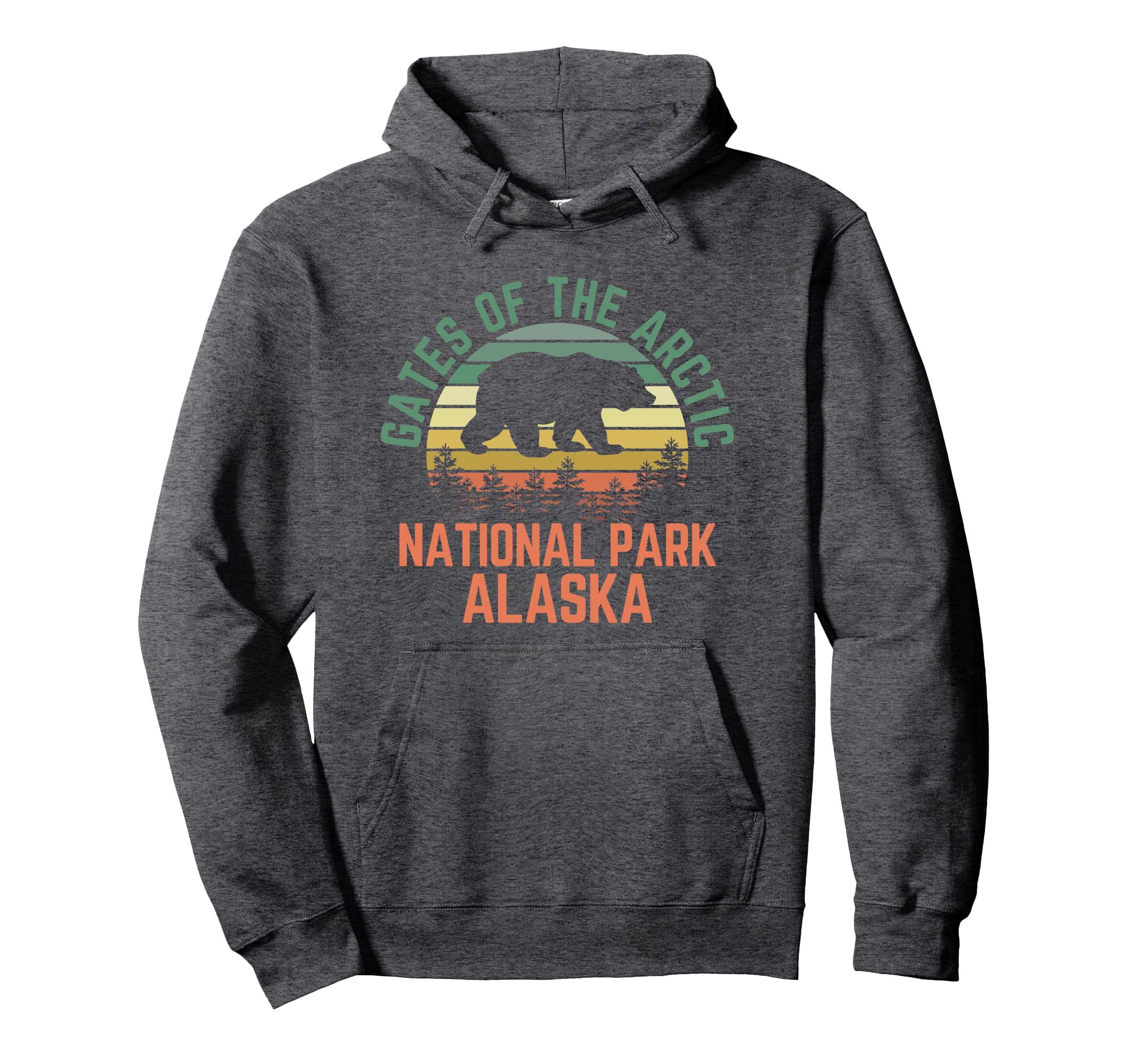 Gates Arctic Alaska Nature Hiking Hoodie - Fun Novelty Design for Adults - T-Shirt, Sweatshirt, Hoodie