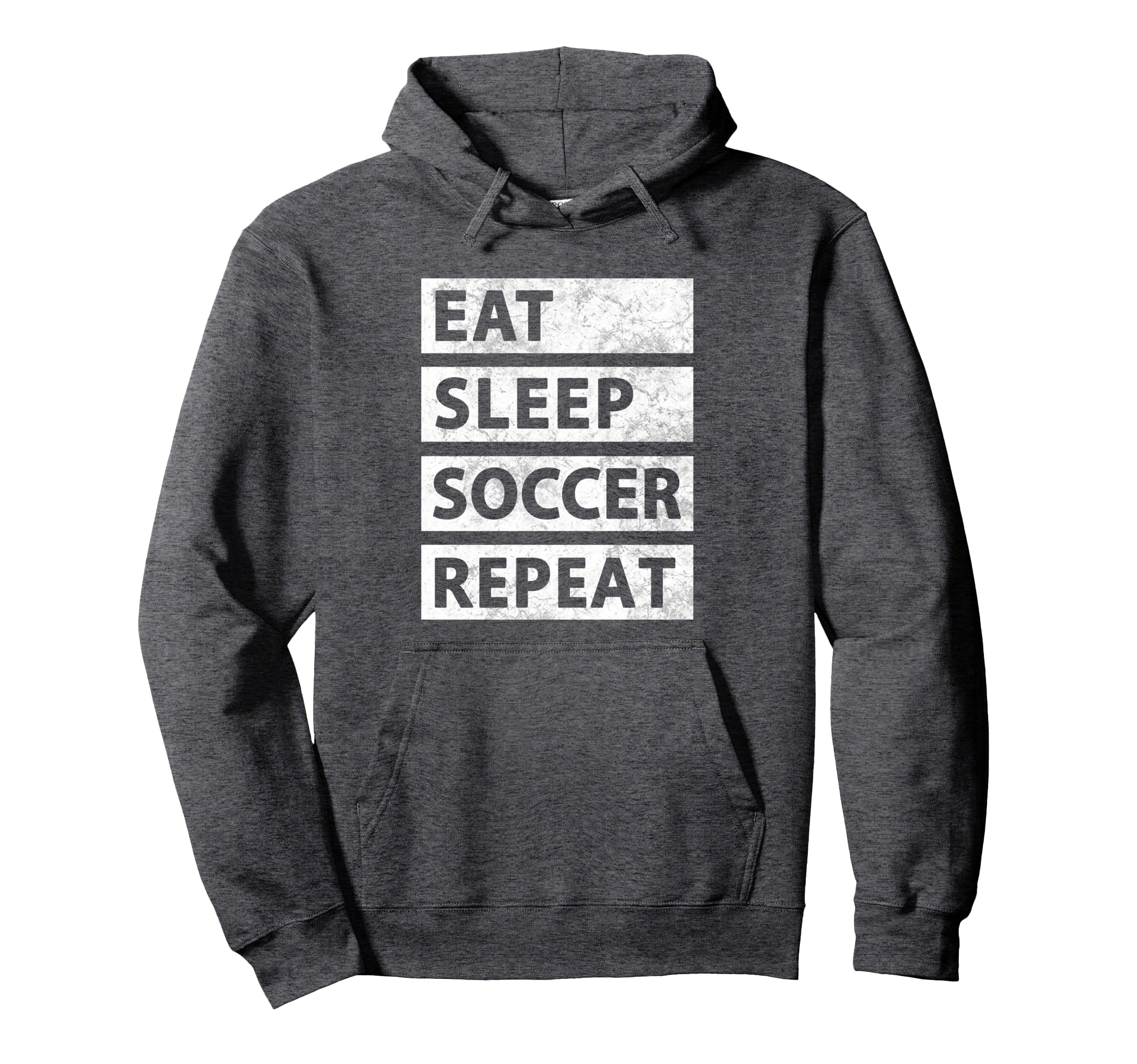 Soccer Player Eat Sleep Soccer Hoodie - Fun Novelty Design for Adults - T-Shirt, Sweatshirt, Hoodie