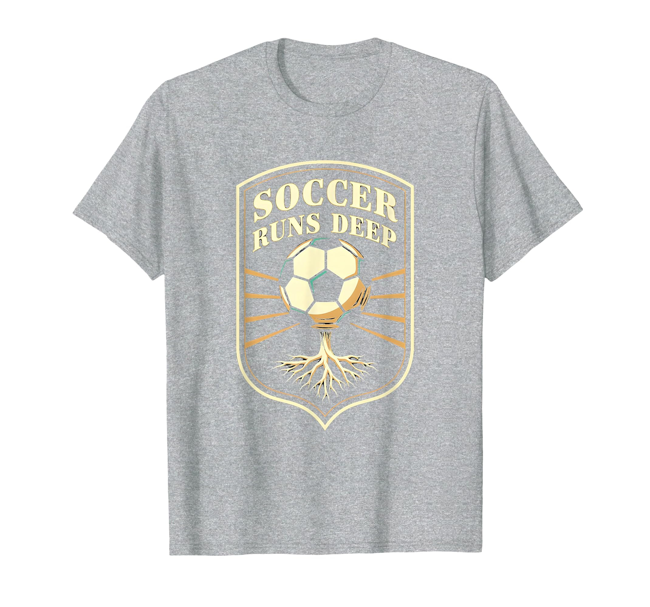 Soccer Runs Deep Passionate Fan T-Shirt - Novelty Apparel Unisex - T-Shirt, Sweatshirt, Hoodie