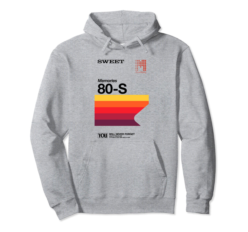 Never Forget Vhs Vcr Video Cassette 80S Hoodie - Trendy Graphic Unisex - T-Shirt, Sweatshirt, Hoodie