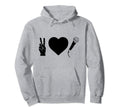 Peace Love Hip Hop Old School Rap Hoodie - Trendy Graphic Unisex - T-Shirt, Sweatshirt, Hoodie