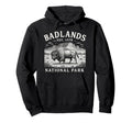Badlands National Park Bison South Hoodie - Aesthetic Graphic for Adults - T-Shirt, Sweatshirt, Hoodie