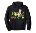Llama Roller Skates Boombox Ghetto Hoodie - Fun Novelty Design Men Women - T-Shirt, Sweatshirt, Hoodie