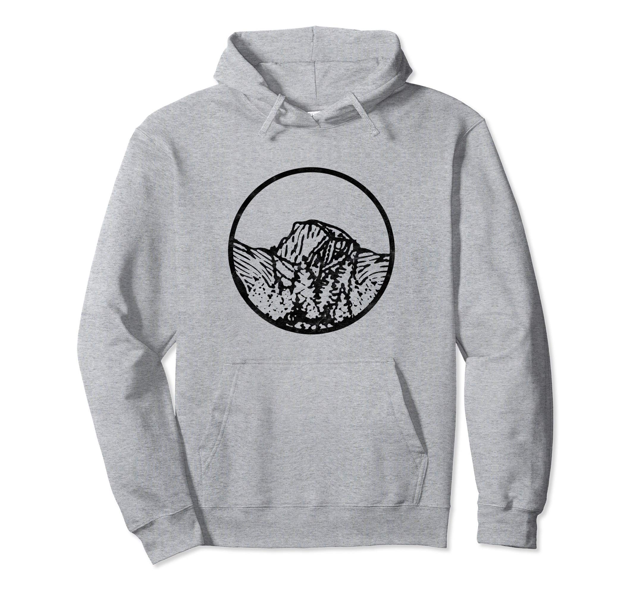 Minimalist Hipster Yosemite National Park Hoodie - Trendy Graphic Men Women - T-Shirt, Sweatshirt, Hoodie