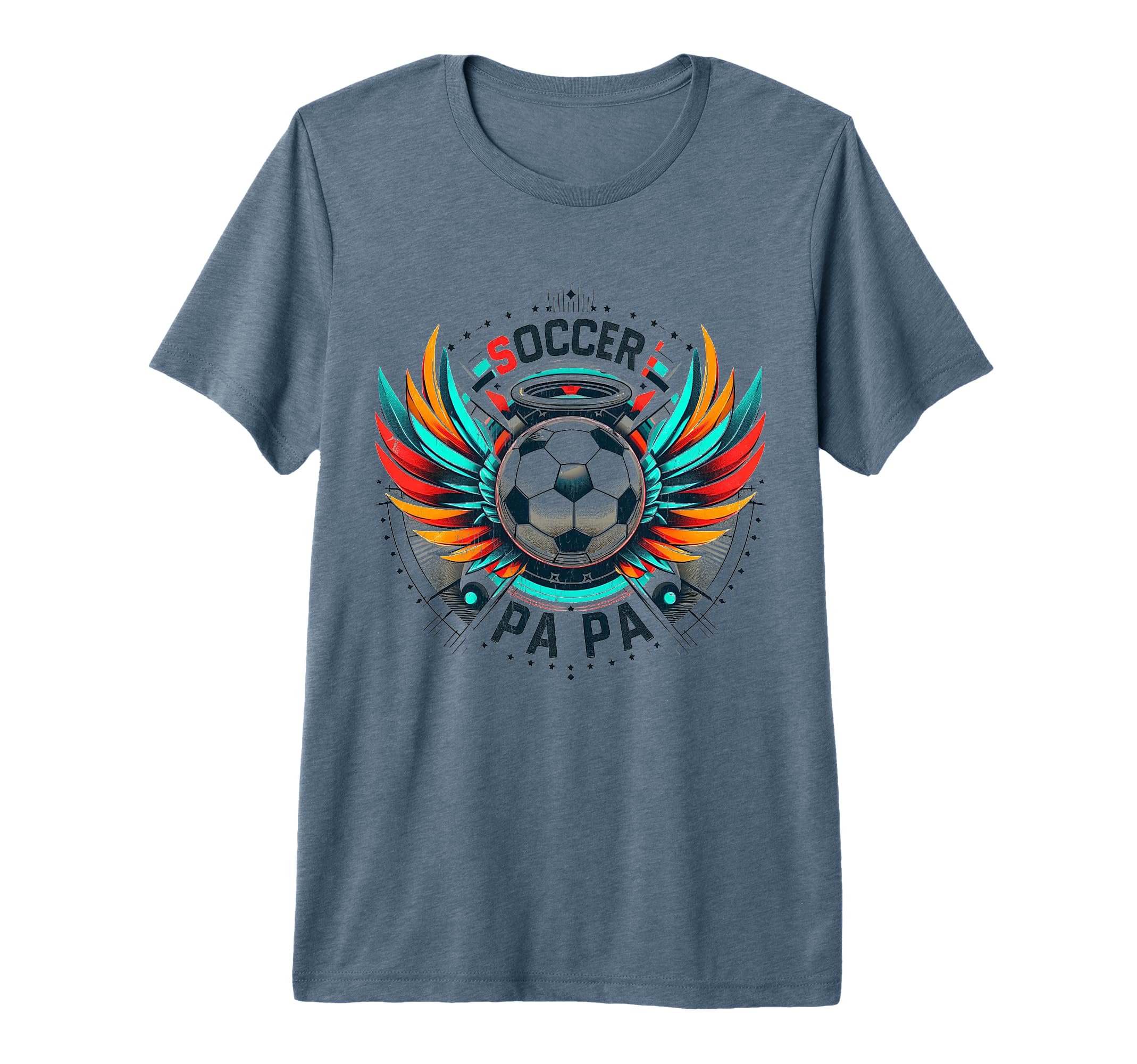 Soccer Papa Family Matching Dad T-Shirt - Fun Novelty Design Men Women - T-Shirt, Sweatshirt, Hoodie