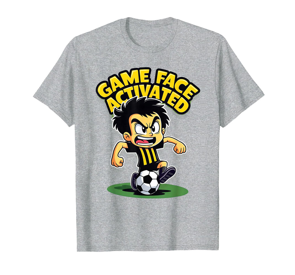 Game Face Activated Soccer T-Shirt - Fun Novelty Design for Adults - T-Shirt, Sweatshirt, Hoodie
