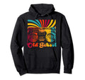 Old School Portable Boombox Cassette Hoodie - Unique Graphic for Adults - T-Shirt, Sweatshirt, Hoodie