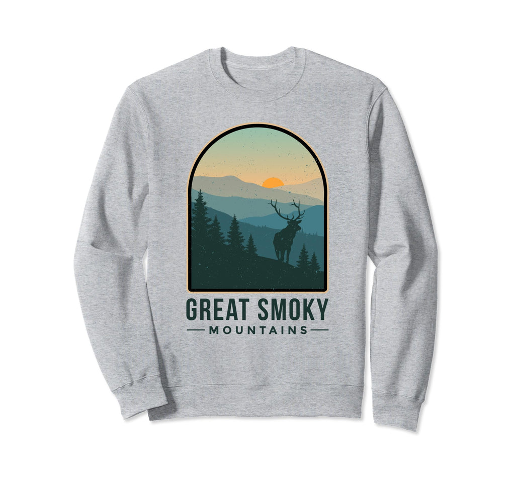 Great Smoky Mountains Deer Sweatshirt - Casual Everyday Wear for Adults - T-Shirt, Sweatshirt, Hoodie