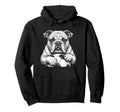 Ball Mascot Black And White Bulldog Soccer Hoodie - Custom Art Print Unisex - T-Shirt, Sweatshirt, Hoodie