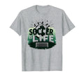 Soccer Is Life Inspiring Football Fan T-Shirt - Novelty Apparel Unisex - T-Shirt, Sweatshirt, Hoodie