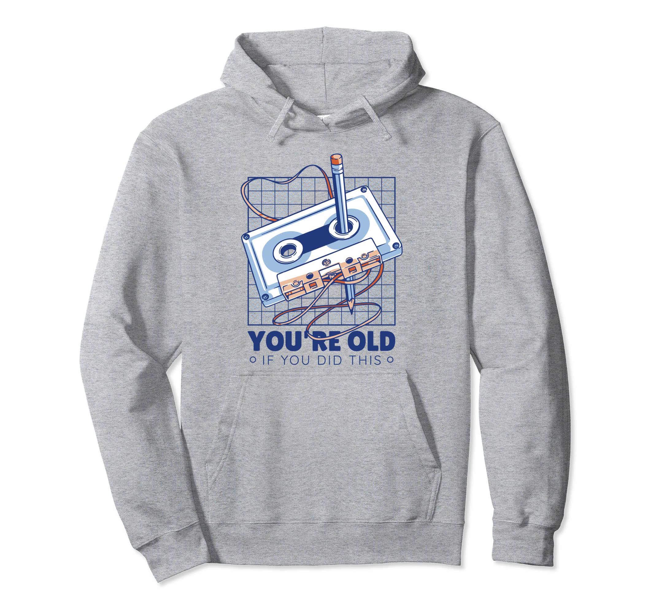 Nostalgia Cassette Rewind Your Old If You Hoodie - Graphic Print Unisex - T-Shirt, Sweatshirt, Hoodie
