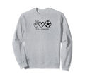 Its Lifestyle Peace Love Soccer Sweatshirt - Graphic Print for Adults - T-Shirt, Sweatshirt, Hoodie