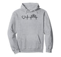 Soccer Heartbeat Heart Soccer Ball Soccer Hoodie - Streetwear Style Unisex - T-Shirt, Sweatshirt, Hoodie