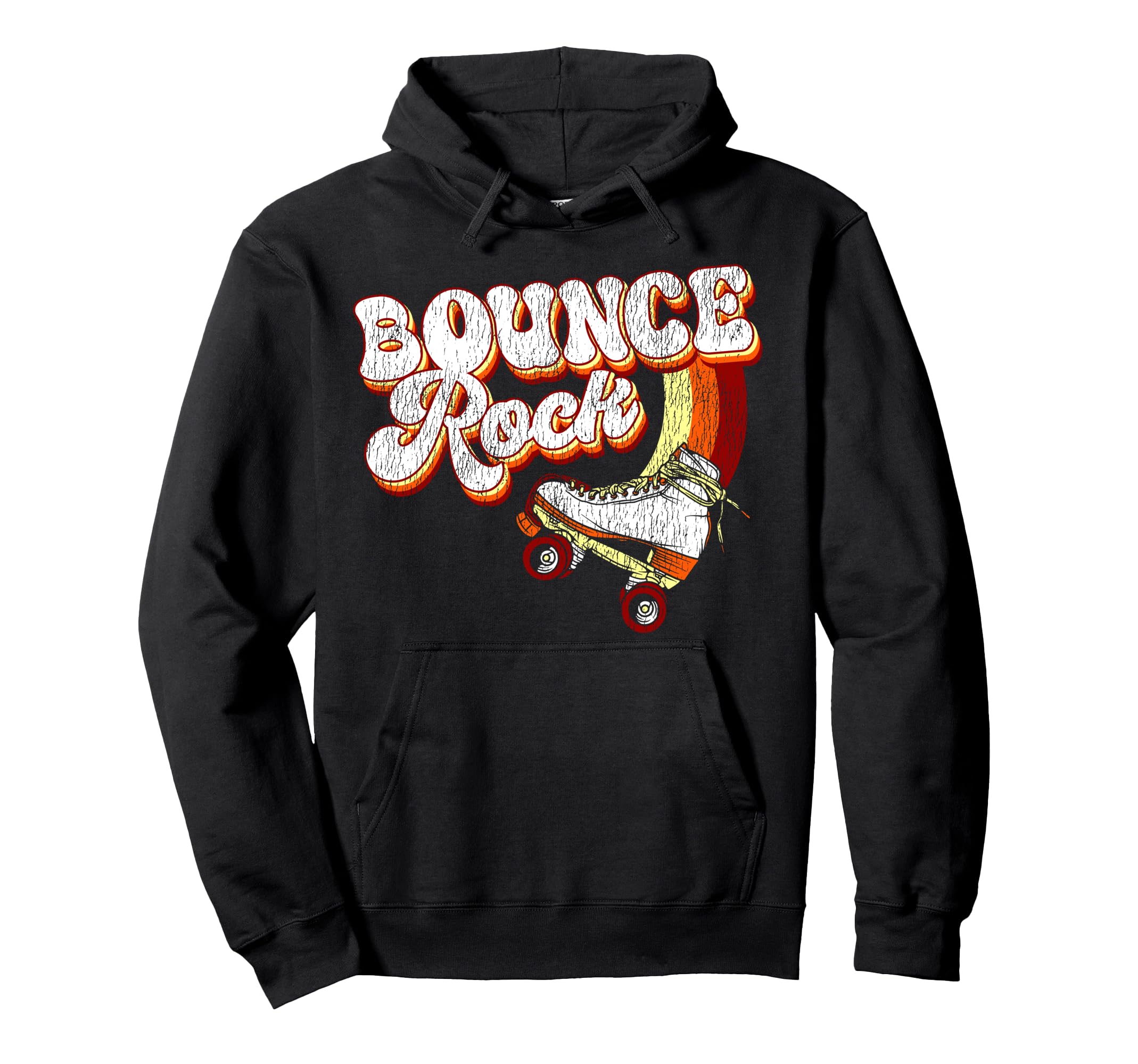 Roller Skating Skate 1970S Bounce Rock Hoodie - Minimalist Print Men Women - T-Shirt, Sweatshirt, Hoodie