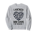 100 Days School Soccer Heart Love Sweatshirt - Trendy Graphic for Adults - T-Shirt, Sweatshirt, Hoodie