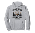 Grand Teton National Park Hoodie - Fun Novelty Design for Adults - T-Shirt, Sweatshirt, Hoodie