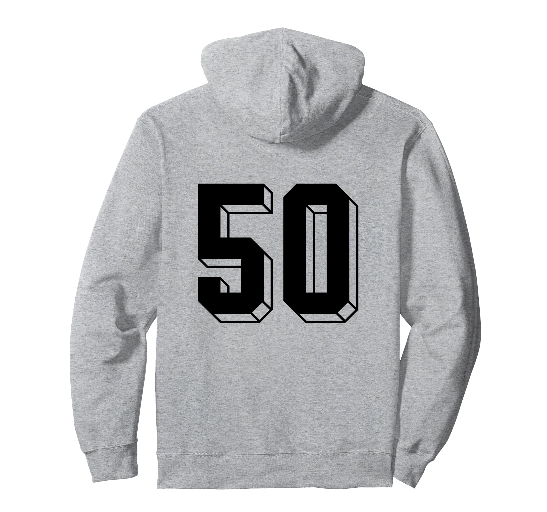 Number 50 Backside 80S 90S Team Jersey Hoodie - Streetwear Style Unisex - T-Shirt, Sweatshirt, Hoodie