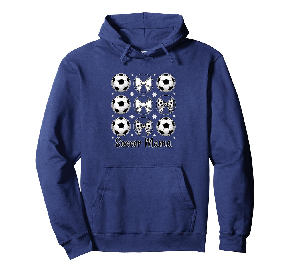 Soccer Mama Mom Soccer Mom Bow Soccer Hoodie - Streetwear Style for Adults - T-Shirt, Sweatshirt, Hoodie
