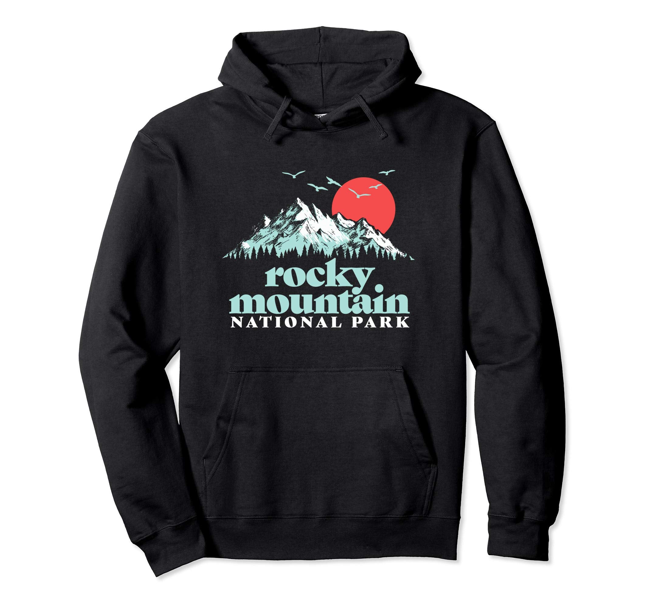 Rocky Mountain National Park 80S Hoodie - Casual Everyday Wear Unisex - T-Shirt, Sweatshirt, Hoodie