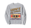 Old School Hip Hop 80S 90S Cassette Tape Sweatshirt - Graphic Print Unisex - T-Shirt, Sweatshirt, Hoodie