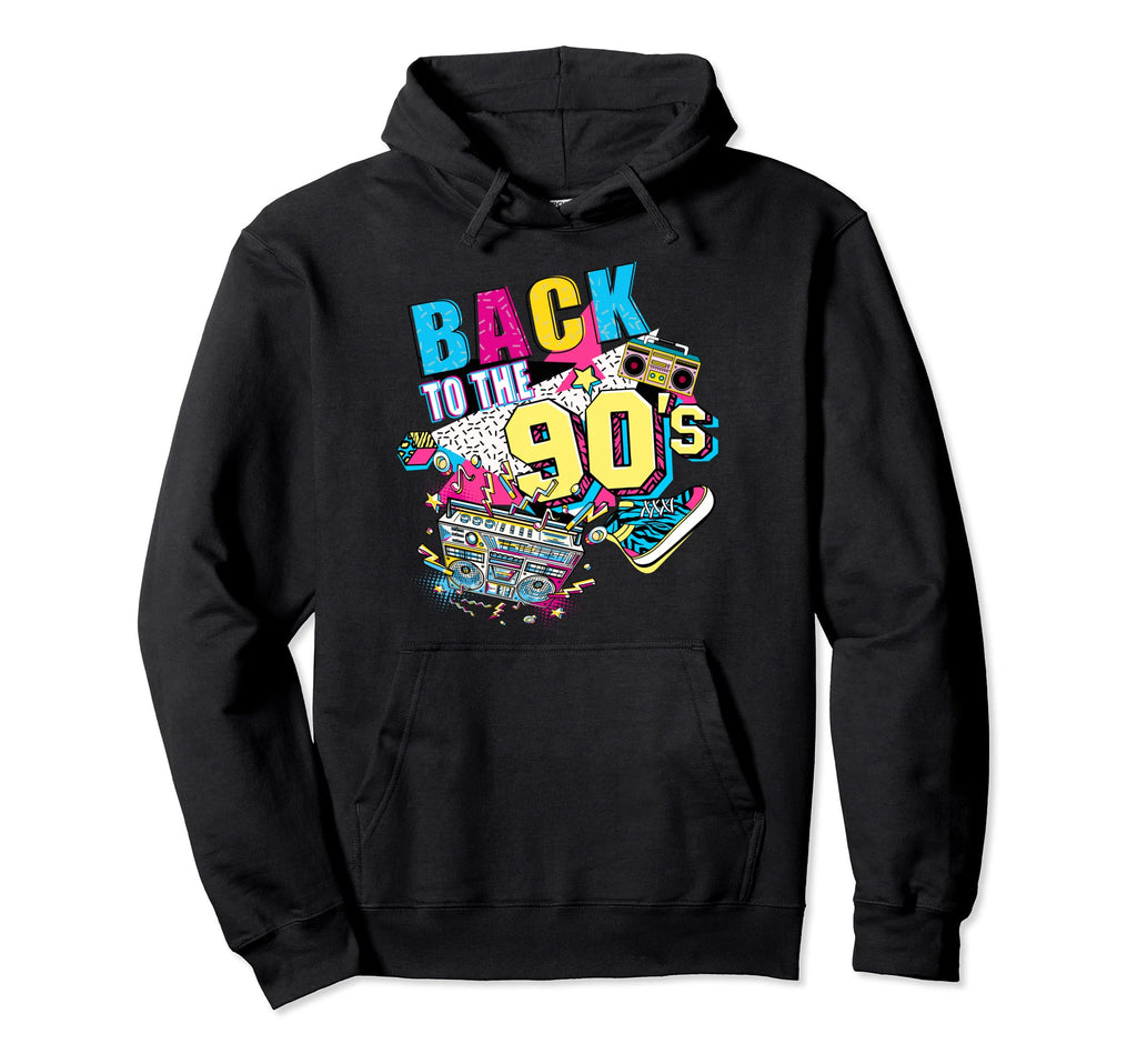Back To 90S Costume Party Cassette Tape Hoodie - Trendy Graphic Unisex - T-Shirt, Sweatshirt, Hoodie