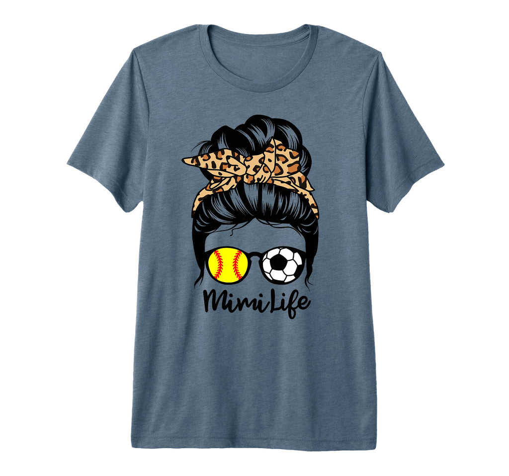 Mimi Life Messy Bun Hair Funny Soccer T-Shirt - Aesthetic Graphic Unisex - T-Shirt, Sweatshirt, Hoodie