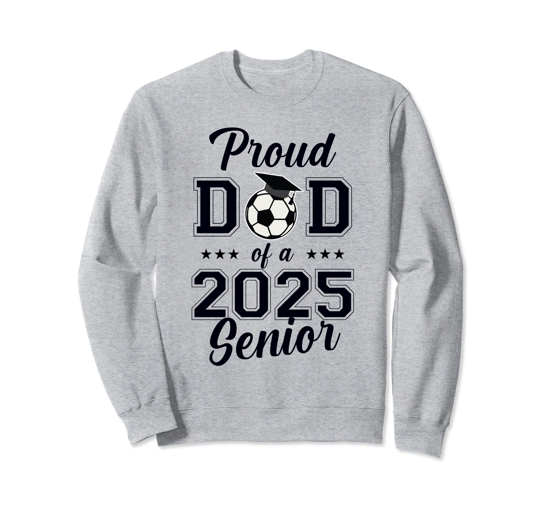 Proud Senior Dad Soccer Class Sweatshirt - Minimalist Print for Adults - T-Shirt, Sweatshirt, Hoodie
