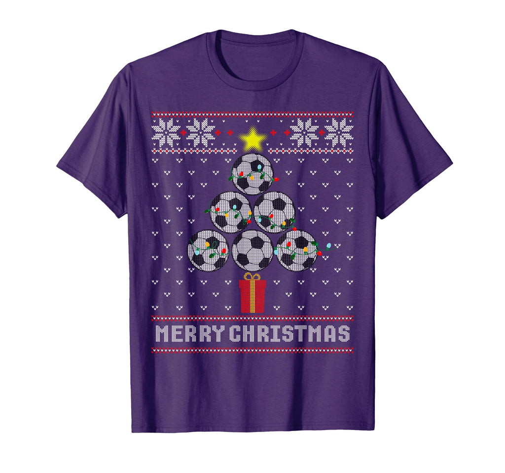 Soccer Tree Balls Merry Ugly T-Shirt - Aesthetic Graphic for Adults - T-Shirt, Sweatshirt, Hoodie